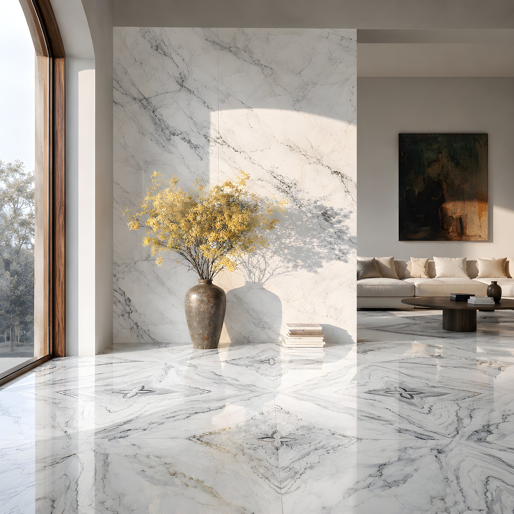 Elegant tiled interior